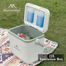 MOUNTAINHIKER Angelgerät-Box, 22 l, Angeleimer, Aufbewahrungsbox, Kühlboxen, Camping, Eisbox, Aufbewahrungsausrüstung für Lebensmittel und Getränke