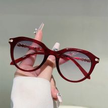 GM LUMIAS Runde Sonnenbrille mit Strasssteinen für Damen, 2022, neuer Farbverlauf, Outdoor-Dekor, Sonnenbrille, trendige Luxus-Markendesign-Sonnenbrille