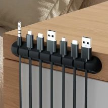 Kabel Organizer Management Draht Halter Flexible USB Kabel Wickler Ordentlich Silikon Clips Für Maus Tastatur Kopfhörer Schutz Clips