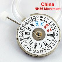 China NH36 Uhrwerk NH36 Automatisches mechanisches Uhrwerk Hochpräzise 24-Juwelen-Mod-Uhrersatz Japan NH36A