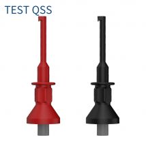 QSS 2pcs 2mm/4mm Test Hook Clip Red Black Electrical Testing for Automotive Repair