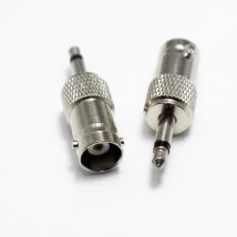 1-5 pezzi di alta qualità Q9 connettore BNC presa BNC femmina a 3,5 mm mono 1/8 "maschio connettori adattatori coassiali RF