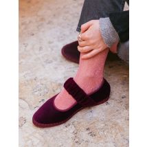 Fascia elastica Velluto Mary Janes Ballerine Scarpe Donna 2024 Tendenza Tessuto di Colore Solido Scarpe di Tela Signore Eleganti Mocassini Nero