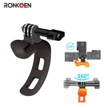 Ronkoen Action Camera Adjustable Silicone Mount Mini Flexible Bracket For Gopro Insta360 DJI Action Camera Accessories