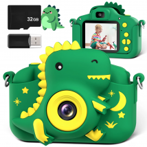 Fotocamera digitale per bambini da 2.0 "fotocamera ricaricabile per cartoni animati giocattolo 20MP 1080P HD Mini Selfie Camera regalo per ragazzi e ragazze
