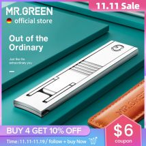 MR.GREEN Tagliaunghie ultra sottili Tecnologia di produzione di precisione tedesca Tagliaunghie con copertura in pelle di mucca Texture superiore