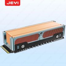 JEYI M.2 2280 SSD Dissipatore di calore ad alte prestazioni, pinne in rame con dissipatori di calore passivi con telaio in alluminio - 50 pinne fredde - 401 W/mk