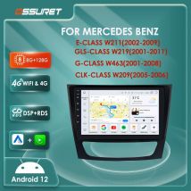 Autoradio Android 12 Per Mercedes benz GE GL CLK W211 W219 W463 W209 GLS350 E280 E320 E350 lettore multimediale GPS Schermo Stereo