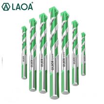 LAOA Drill Bit Multifunctional Drill Bits 3-12MM Super Hard Alloy Twist Overlord Drill Through Hole Glass Drill