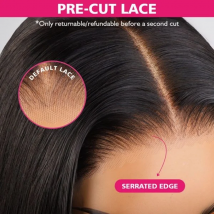 Wear And Go 13x6 Hd Glueless Straight Human Hair Wigs 7x5 Lace Frontal Wig On Clearance Sale 30Inch Straight Lace Front Wig 250%