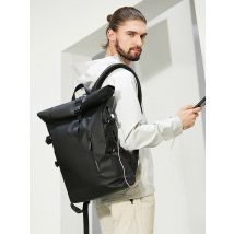 Heroic Knight Men's backpack Waterproof Roll Top Backpack Women Travel Expandable USB Charging Large Capacity Laptop Bag Mochila