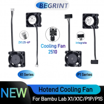 2510 Fan For Bambu Lab X1/P1 Hotend Cooling Fan  With Cable Rapid cooling Fan For Bambu X1C P1S P1P 3D Printer Accessories