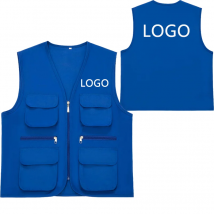 2025, Arbeit und Freizeit, All-Match, Sommer, neue Unisex-Weste, Weste mit mehreren Taschen, hochwertiger, individuell bedruckter Markentext mit Logo