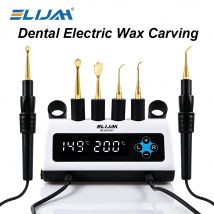 New Dental Electric Wax Carving Kit Dentistry Digital Display with Double Carving Pen 6Pcs Carving Wax Knife Tips Lab Equipment