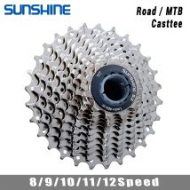 SUNSHINE Cassetta per bici da strada 8/9/10/11/12 Velocità 23/25/28/32/34/36T k7 Cassetta 8V 9V 10V 11V 12V per SHIMANO HG