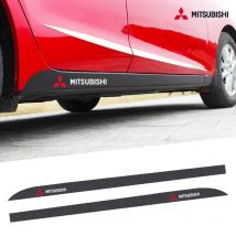 2 stücke Autotür Seiten rock Karosserie Aufkleber Kohle faser Aufkleber für Mitsubishi Asx Lancer Pyjero Outlander L200 Evo Lancer Pajero