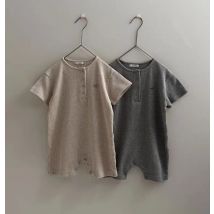 2023 sommer Neue Baby Kurzarm Romper Junge Mädchen Neugeborenen Solide Einfache Overall Baumwolle Infant Kleinkind Casual Kleidung 0-24 M