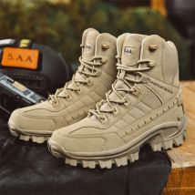 LiXingMing Men Hiking Boots Male Water proof Outdoors Training Camping Anti-wear Response Hiking Shoes Fishing Hunting Sneakers