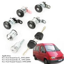 Para Ford Transit MK4 MK5 1992-2000 juego completo de llaves de bloqueo de vehículo 95VB B22050 FG 1027009