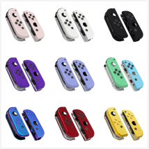 eXtremeRate Custodia a conchiglia di ricambio fai-da-te per interruttore NS e JoyCon OLED, copertura alloggiamento controller personalizzato con set completo di pulsanti