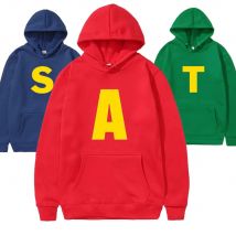 Alvin und die Chipmunks 2025, modisch, Unisex, lässig, Sportbekleidung, Herren-Kapuzenpullover, Alvin Chipmunk, Halloween-Kostüm, Damen-Pullover-Oberteile