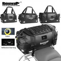 Rhinowalk Motorrad-Rückentasche, 20 l–65 l, 100 % wasserdicht, Motor-Rücksitz, Satteltasche, Aufbewahrung, Gepäckgurt, Installation