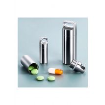 〔DD329〕 Mini Stainless Steel Sealed Capsule Waterproof Pill Box Camping Firstaid Pendant