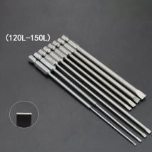 10 teile/los 120mm/150mm 1/4 'Sechskantschaft 1,5mm-6,0mm Flach kopf Schlitz schrauben dreher Bits sl 1, 5 sl2 sl 1, 5 sl3 sl4 sl5 sl6 Werkzeuge
