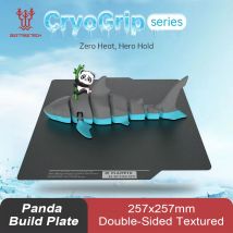 BIQU Panda Build Plate CryoGrip Coating No Clog 256x256mm Spring Steel Double-sided Textured for BambuLab P1 X1 P2S 3D Printer