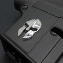 Verspielte Tasche Spielzeug spartanische Aufkleber Metall dekoration cs Sportspiel zeug ar Zubehör Jagd dekorative Aufkleber Teile Airsoft aqa11