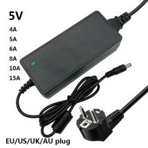 5V 15A 4A 5A 8A 10A 12A 6A AC 100-240V DC 5 V Universal Power Adapter Supply 5V15A 5V12A 5V10A Switching 5Volt Adaptor 5.5x2.5mm
