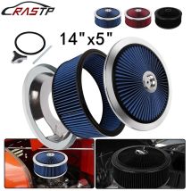 RASTP-14" x 5" Luftfilter, waschbar, rund, Super Flow Thru, Rot/Schwarz/Blau, für 5-1/8" Vergaserhals OFI179