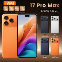 IVMI 17Pro Max Smartphones Android 10.0 Dual-SIM 6,7-Zoll-Display 3GB RAM 16GB ROM WLAN Bluetooth Play Store 4G Kleines Mobiltelefon