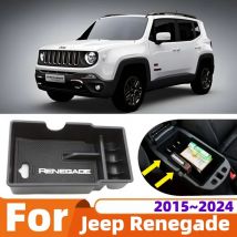 Per Jeep Renegade 2015 2016 2017 2018 2019 2020 2021 2022 2023 2024 Auto Console Vassoio Bracciolo Custodia nascosta Scatola di immagazzinaggio Accessori