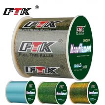 FTK 100/300/500 m Unsichtbare Angelschnur Speckle Fluorkohlenstoff-Beschichtungsschnur 0,14 mm-0,50 mm 4,13 LB-34,32 LB Superstarke gefleckte Schnur