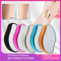 Kryształowa fizyczna gumka do usuwania włosów szklany depilator bezbolesny depilator łatwe czyszczenie wielokrotnego użytku narzędzie do depilacji pielęgnacji ciała