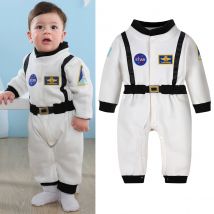 Disfraz de astronauta para niños pequeños, traje espacial, peleles, fiesta de cumpleaños de Halloween, disfraz, mono