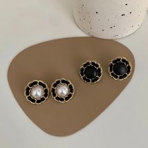 Luxus Perlenohrringe koreanische Vintage Kettenohrringe Damenschmuck