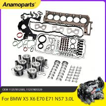 Motor Teile Überholung Dichtung Kit Kolben Lager Set Fit 3,0 L Diesel N57 Für BMW 330d 530d 535d X5 X6 E70 E71 E90 N57D30 3,0 L