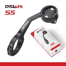 CYCLAMI S5 Aluminiumlegierung doppelseitige Fahrradcomputerhalterung MTB Rennrad GPS Scheinwerferhalter Halterung für GARMIN XOSS IGPSPORT