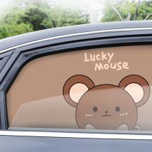 Neue magnetische Auto Sonnenschutz UV-Schutz Vorhang Sonnenschutz Seiten fenster Mesh niedlichen kreativen Cartoon Muster Auto Zubehör