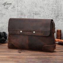 Luxus Rindsleder Herren Clutch iPad Mini 4 5 6 iPhone Clutches für männliche Männer Brieftasche Mode