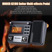 MOOER GE100 Wieloefektowy procesor gitarowy Pedał efektów z funkcją nagrywania w pętli Tuning Tap Tempo Skala rytmu i funkcja lekcji akordów