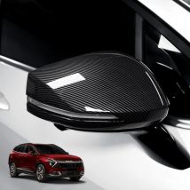 Copertura per specchietto retrovisore per auto per Kia Sportage NQ5 Decorazione esterna automatica Accessorio per specchietto retrovisore laterale per porta in stile fibra di carbonio