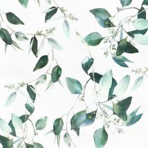 Blumen-Tapeten zum Abziehen und Aufkleben, grün, selbstklebendes Kontaktpapier, abnehmbare, wasserfeste Tapete für Schlafzimmer-Heimdekoration