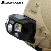 JOAXOR Tattico FAST MICH Casco Luce di Segnale Sensore di Luce Lampada Frontale Ricarica USB Luce Impermeabile Caccia Pesca Faro