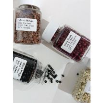 1000pcs 4.5mm  silicone lined Micro Links Rings Beads  feather hair extension tools for human hair