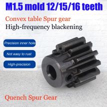 Quench Stirnrad 1,5 m 12/15/16/17/18 Zähne Zahn hohe 12 mm Bohrung 5/6,35/7/8/10/12 mm Maschine konvexe Ritzel Getriebe RC