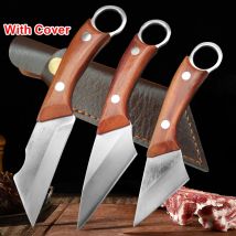 Tragbares Messer zum Schneiden von Fleisch, Obst, Gemüse, Pfropfmesser, Kochbeil, Metzger, Ausbeinmesser, Holzgriff, handgefertigte Küchenmesser