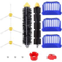 Ersatz-Seiten-/Borstenbürsten-Zubehörset für iRobot Roomba Staubsauger der Serien 600, 690, 680, 660, 651, 650 und 500